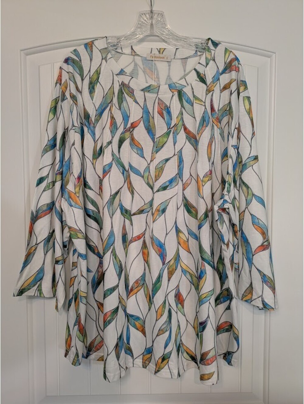✨Fantaslook Long Sleeve | Comfy | Stained‑glass floral charm